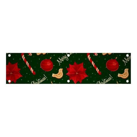 Merry Christmas Banner and Sign 4  x 1  from ArtsNow.com Front