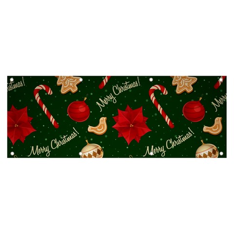 Merry Christmas Banner and Sign 8  x 3  from ArtsNow.com Front