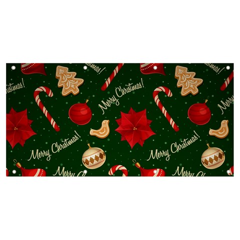 Merry Christmas Banner and Sign 8  x 4  from ArtsNow.com Front