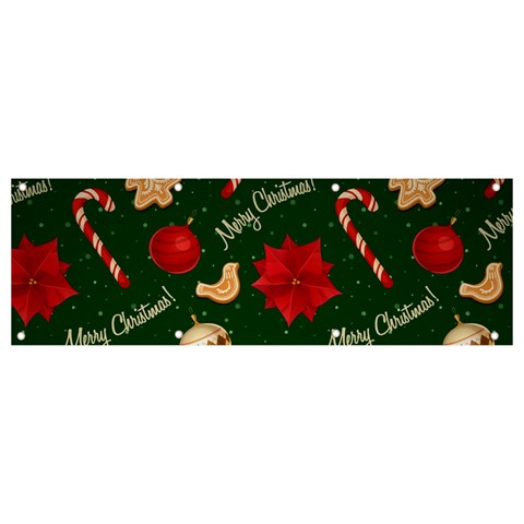 Merry Christmas Banner and Sign 9  x 3  from ArtsNow.com Front