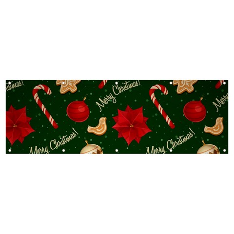 Merry Christmas Banner and Sign 12  x 4  from ArtsNow.com Front