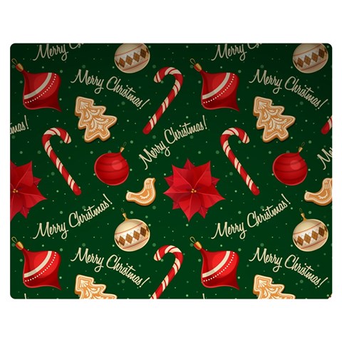 Merry Christmas Premium Plush Fleece Blanket (Medium) from ArtsNow.com 60 x50  Blanket Front