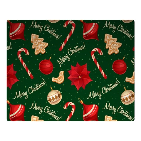 Merry Christmas Premium Plush Fleece Blanket (Large) from ArtsNow.com 80 x60  Blanket Front