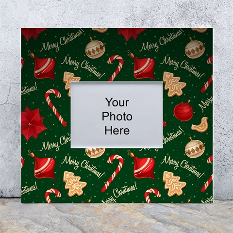 Merry Christmas White Wall Photo Frame 5  x 7  from ArtsNow.com Front