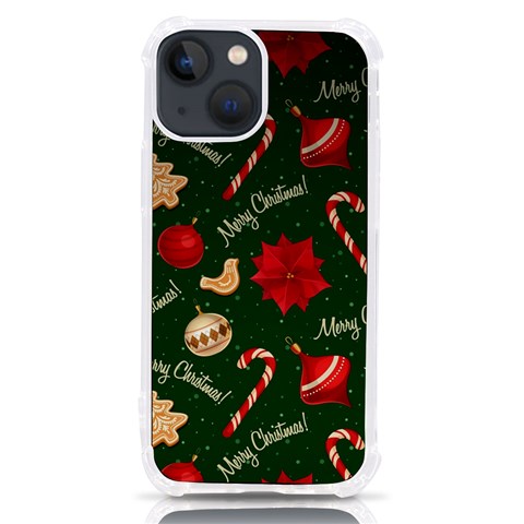 Merry Christmas iPhone 13 mini TPU UV Print Case from ArtsNow.com Front