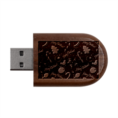 Merry Christmas Wood Oval USB Flash Drive from ArtsNow.com USB