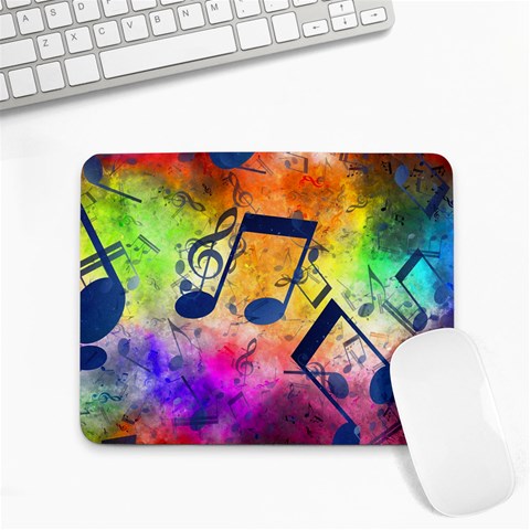 Music Texture, Grunge Music Background Small Mousepad from ArtsNow.com Front