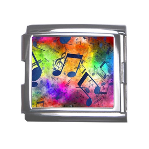 Music Texture, Grunge Music Background Mega Link Italian Charm (18mm) from ArtsNow.com Front