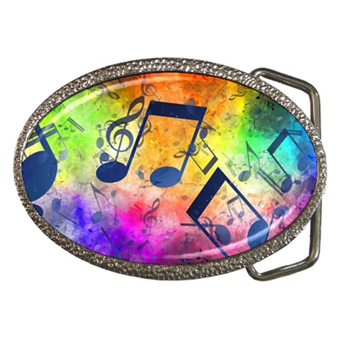 Music Texture, Grunge Music Background Belt Buckles from ArtsNow.com Front