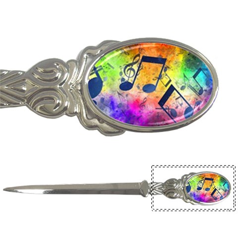 Music Texture, Grunge Music Background Letter Opener from ArtsNow.com Front