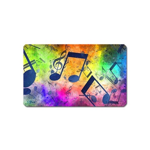 Music Texture, Grunge Music Background Magnet (Name Card) from ArtsNow.com Front