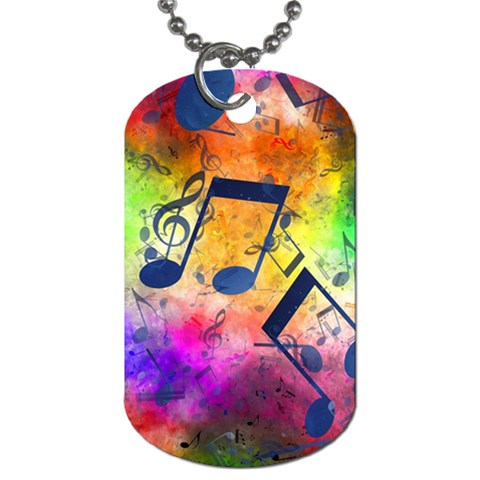 Music Texture, Grunge Music Background Dog Tag (One Side) from ArtsNow.com Front