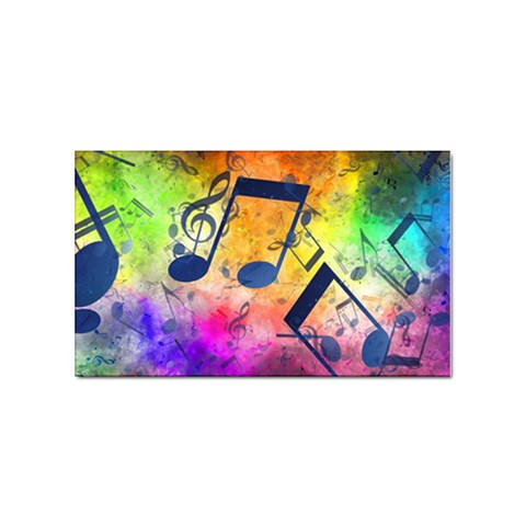 Music Texture, Grunge Music Background Sticker Rectangular (10 pack) from ArtsNow.com Front