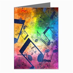 Music Texture, Grunge Music Background Greeting Card from ArtsNow.com Left