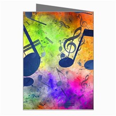 Music Texture, Grunge Music Background Greeting Card from ArtsNow.com Right