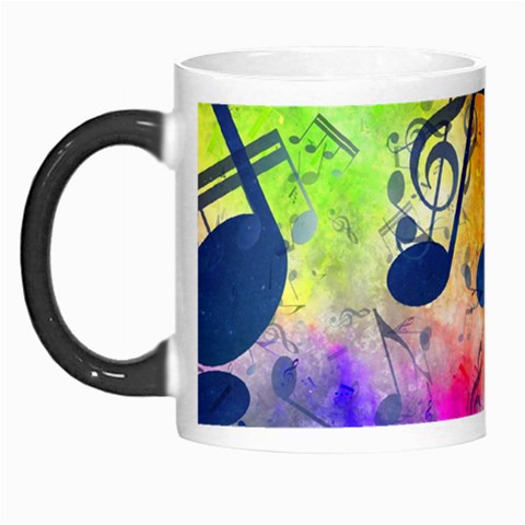 Music Texture, Grunge Music Background Morph Mug from ArtsNow.com Left