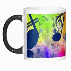 Music Texture, Grunge Music Background Morph Mug from ArtsNow.com Left