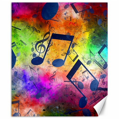 Music Texture, Grunge Music Background Canvas 8  x 10  from ArtsNow.com 8.15 x9.66  Canvas - 1