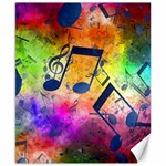 Music Texture, Grunge Music Background Canvas 8  x 10 