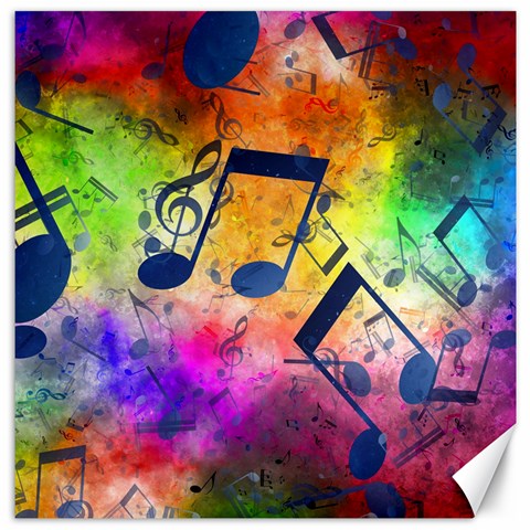 Music Texture, Grunge Music Background Canvas 12  x 12  from ArtsNow.com 11.4 x11.56  Canvas - 1