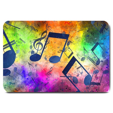 Music Texture, Grunge Music Background Large Doormat from ArtsNow.com 30 x20  Door Mat