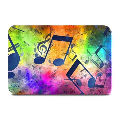 Music Texture, Grunge Music Background Plate Mats from ArtsNow.com 18 x12  Plate Mat