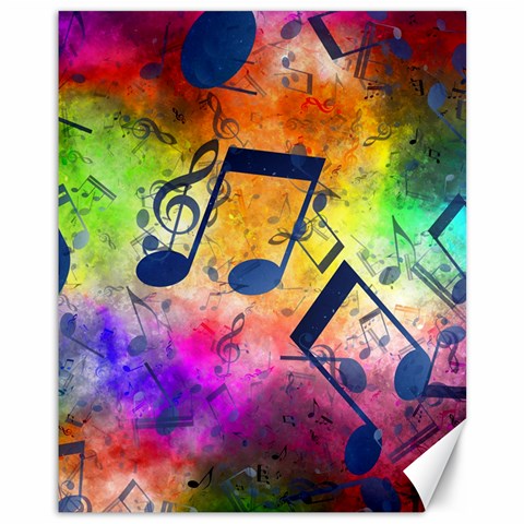 Music Texture, Grunge Music Background Canvas 11  x 14  from ArtsNow.com 10.95 x13.48  Canvas - 1