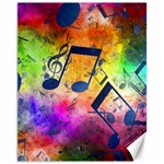 Music Texture, Grunge Music Background Canvas 11  x 14 