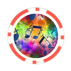 Music Texture, Grunge Music Background Poker Chip Card Guard from ArtsNow.com Front