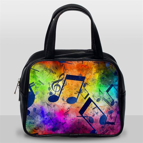 Music Texture, Grunge Music Background Classic Handbag (One Side) from ArtsNow.com Front