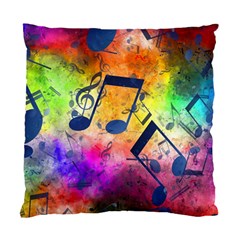 Music Texture, Grunge Music Background Standard Cushion Case (Two Sides) from ArtsNow.com Back