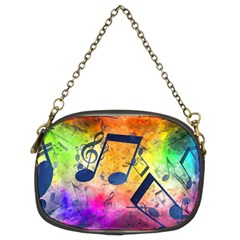 Music Texture, Grunge Music Background Chain Purse (Two Sides) from ArtsNow.com Front