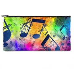 Music Texture, Grunge Music Background Pencil Case from ArtsNow.com Front