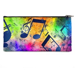 Music Texture, Grunge Music Background Pencil Case from ArtsNow.com Back