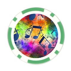 Music Texture, Grunge Music Background Poker Chip Card Guard (10 pack) from ArtsNow.com Back