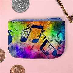 Music Texture, Grunge Music Background Mini Coin Purse from ArtsNow.com Back