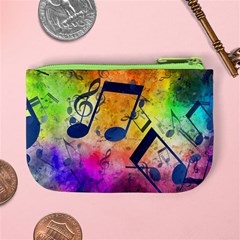 Music Texture, Grunge Music Background Mini Coin Purse from ArtsNow.com Back