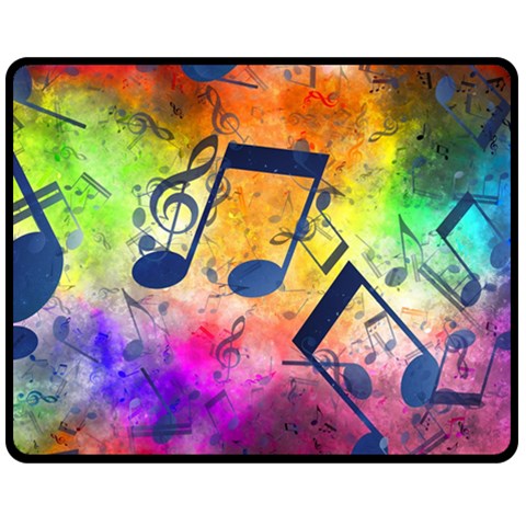 Music Texture, Grunge Music Background Fleece Blanket (Medium) from ArtsNow.com 60 x50  Blanket Front