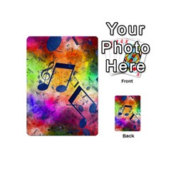 Music Texture, Grunge Music Background Playing Cards 54 Designs (Mini) from ArtsNow.com Back