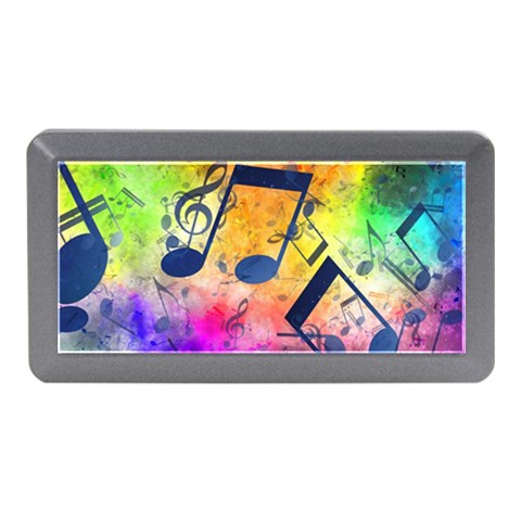 Music Texture, Grunge Music Background Memory Card Reader (Mini) from ArtsNow.com Front