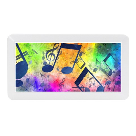 Music Texture, Grunge Music Background Memory Card Reader (Mini) from ArtsNow.com Front