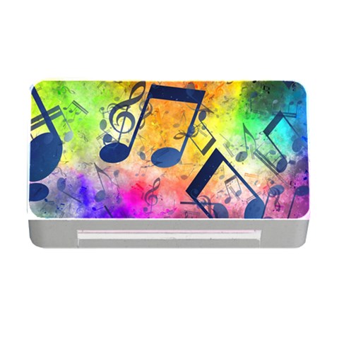 Music Texture, Grunge Music Background Memory Card Reader with CF from ArtsNow.com Front