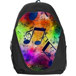 Music Texture, Grunge Music Background Backpack Bag