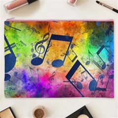 Music Texture, Grunge Music Background Cosmetic Bag (XXXL) from ArtsNow.com Front