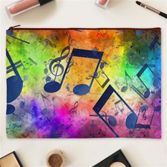 Music Texture, Grunge Music Background Cosmetic Bag (XXXL) from ArtsNow.com Front