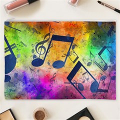 Music Texture, Grunge Music Background Cosmetic Bag (XXXL) from ArtsNow.com Front