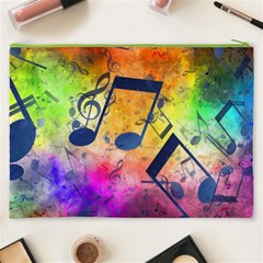 Music Texture, Grunge Music Background Cosmetic Bag (XXXL) from ArtsNow.com Back