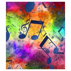 Music Texture, Grunge Music Background Drawstring Pouch (Small) from ArtsNow.com Front