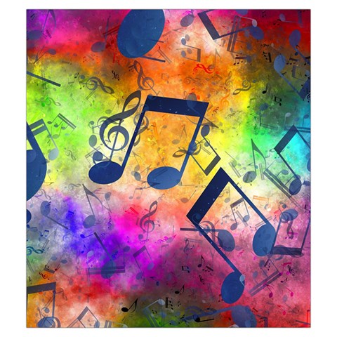 Music Texture, Grunge Music Background Drawstring Pouch (Medium) from ArtsNow.com Back