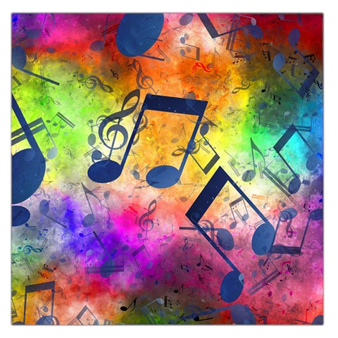 Music Texture, Grunge Music Background Square Satin Scarf (36  x 36 ) from ArtsNow.com Front